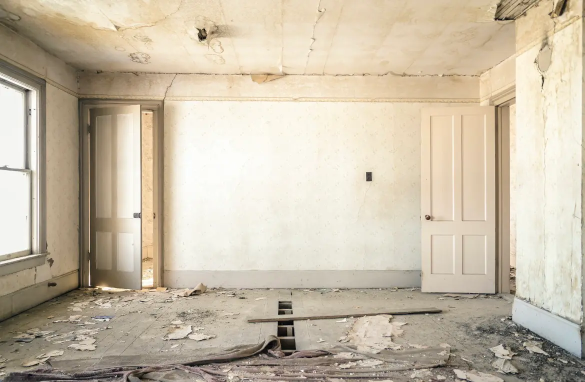 Waste disposal crew managing a cleanout project in Peotone